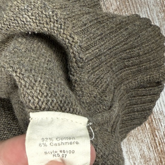 Men's J. Crew Cashmere Blend Sweater 1/4 Zip Sz M Casual Dad - Picture 3 of 10